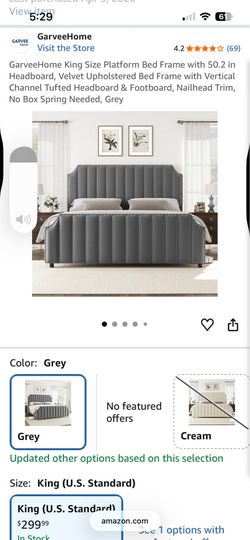 king bed frame (pickup only)