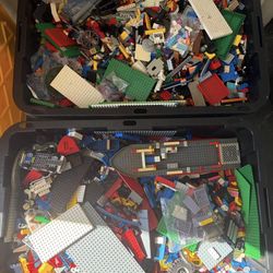 LEGO - 2 Large Bulk Brick Bins - 100lbs