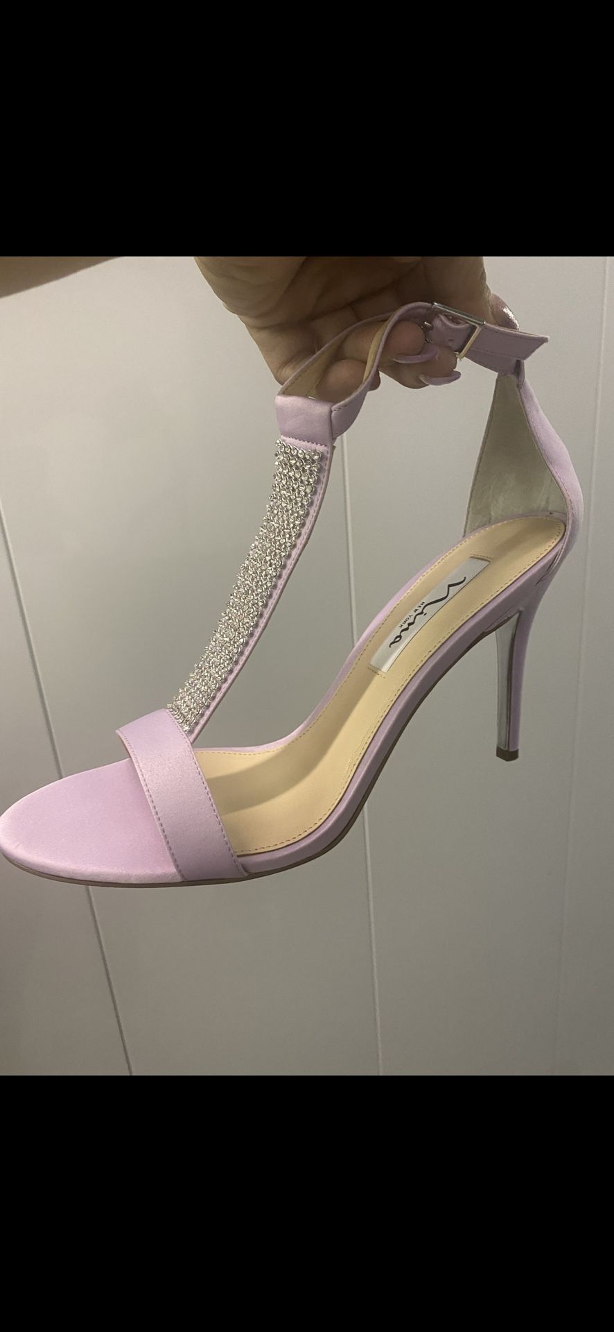 Nina Satin Lavender Heels