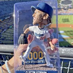 Clayton Kershaw 3000 Strikeout Bobblehead Dodgers 2025 SGA 