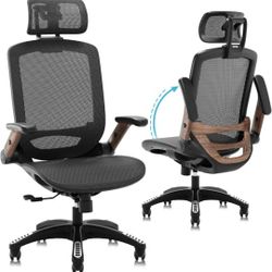 GABRYLLY Ergonomic Office Chair, High Back Home Desk Chair with Headrest, Silla De Oficina
