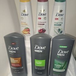 Dove Bodywash 3 Men's & 3 Women's