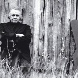 The photograph Poster is the iconic cover art for Johnny Cash's 1994 comeback album, American Recordings