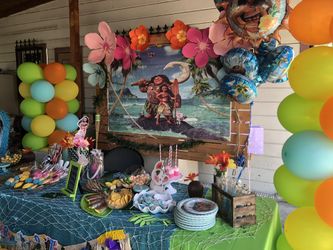 Flowers and banner