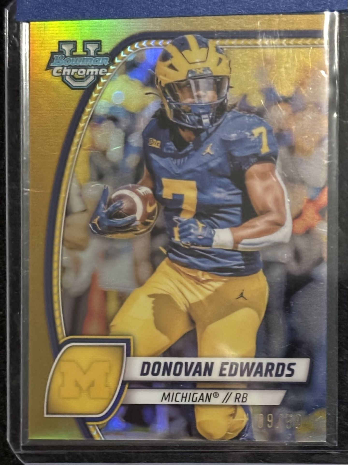 2024 Bowman U SP Donovan Edwards RC #66 Gold 09/50