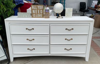 White dresser