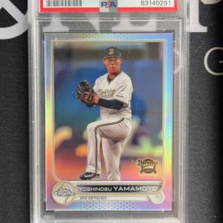 2022 Topps Chrome NPB Yoshinobu Yamamoto Refractor- GEM MT 10