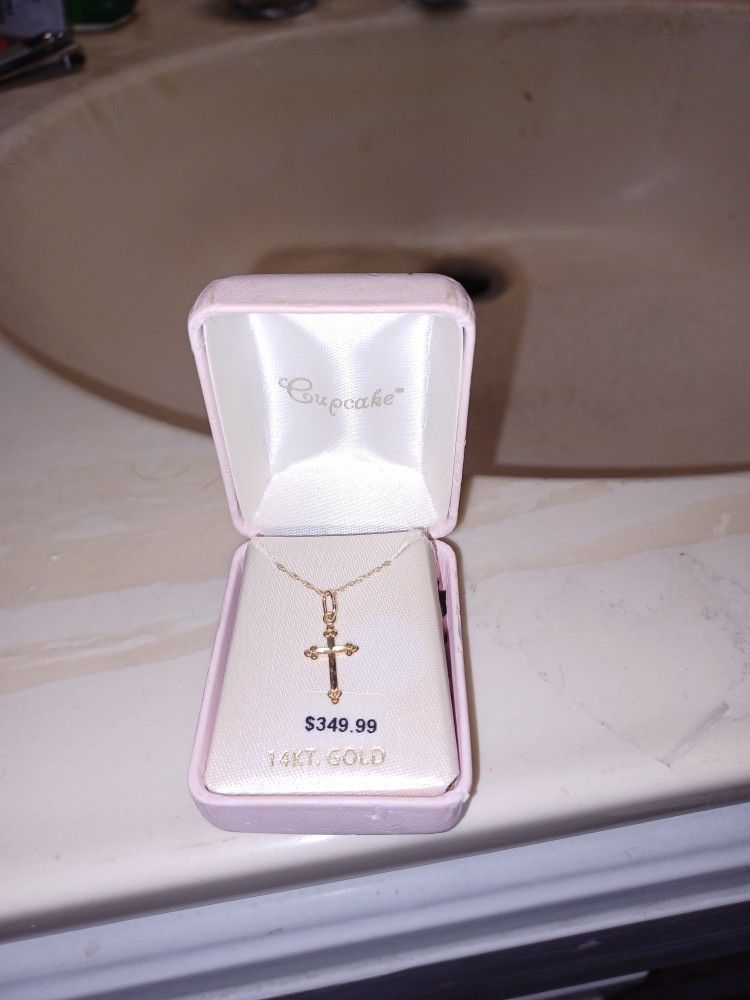 14k Gold Chain With Pendant For Child