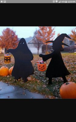 Outdoor halloween wood decorations