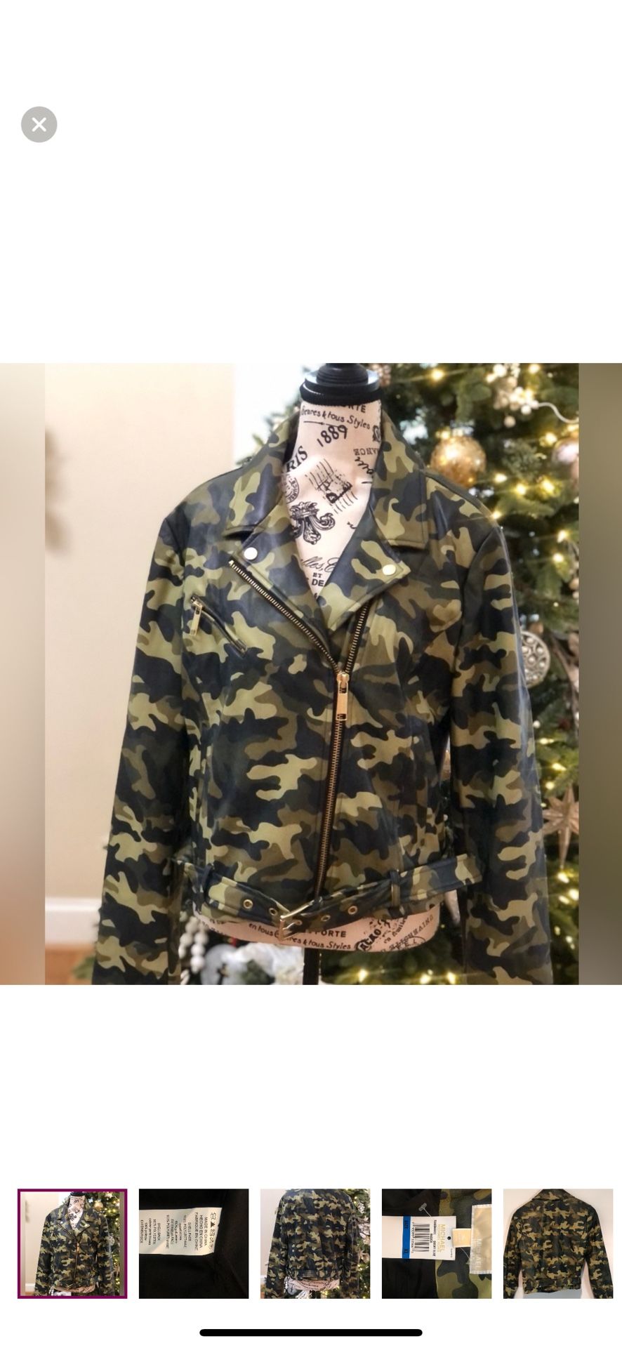 Michael Kors  Camo jacket, new  tag, size XL