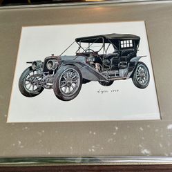 Antique Car Prints Set Of 3