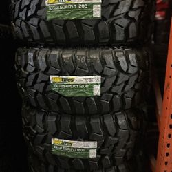 33x12.50R17 LT TBB MT A SET OF FOUR NEW TIRES Ask me any size or brand of your preference