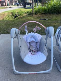 Pink Baby swing