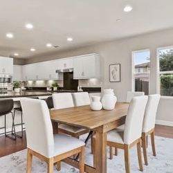 7 Ft Rustic Solid Pine Folding Dining Table | Chairs NOT Included 