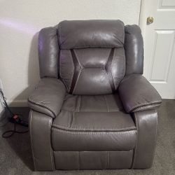 Gray Recliner Chair – Comfortable – $140 OBO