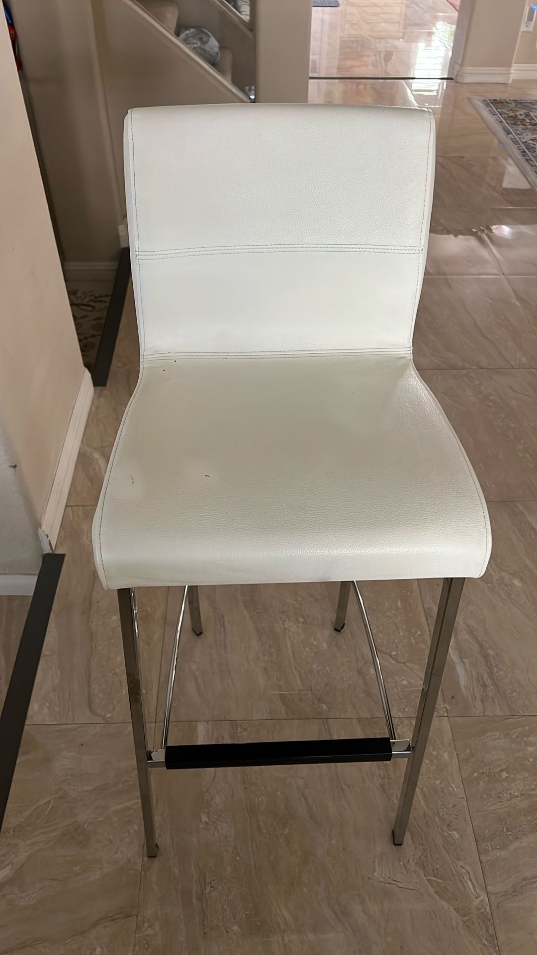 42” Leather Counter Stool Chair