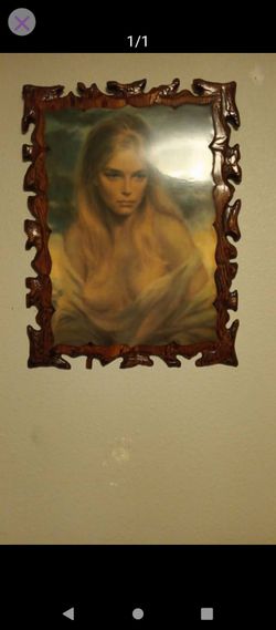Vibtage Painting  In Wodden Frame