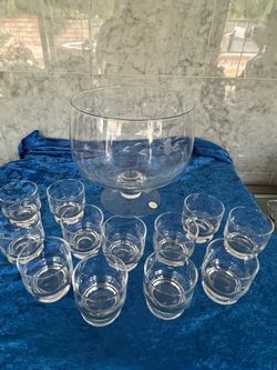 Princess house punch bowl Footed Trifle Bowl