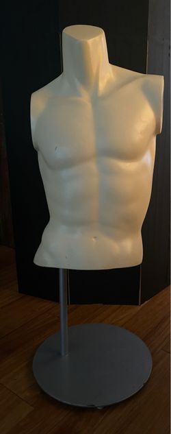 Vintage GAP Male Torso Mannequin w/ Metal Stand