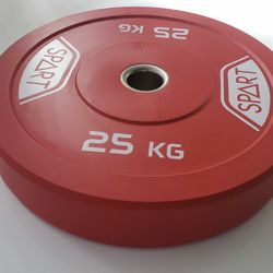 Olympic Rubber Bumper Plates - 25kg / 55lb