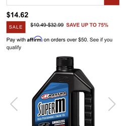5 Qrtz 33.8 Oz./1 Liter 2 Stroke SuperM Synthetic Blend Engine Oil 