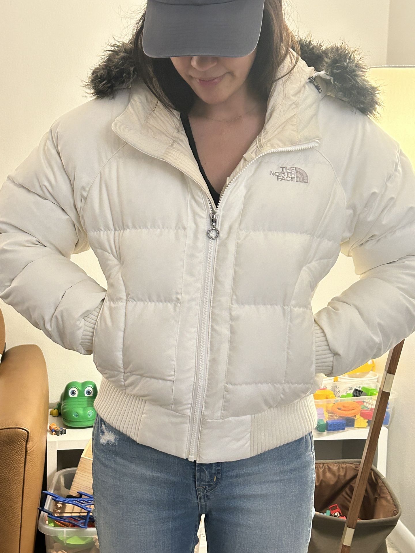 North Face Down Jacket With Detachable Hood
