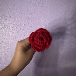 Crochet Rose Pen