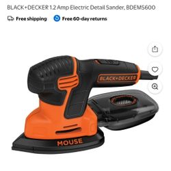 BLACK+DECKER 1.2 Amp Electric Detail Sander, BDEMS600 (Original $55)