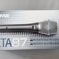 Original Shure Beta 58A Dynamic Condenser Mic. Mint Condition 