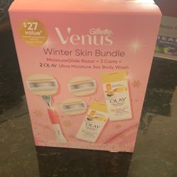 Venus razor with Olay body wash