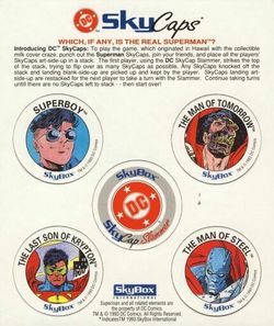 1993 SKYBOX SKYCAPS DC COMICS PROMO SHEET..