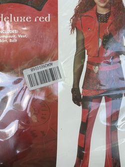 DESCENDANTS RISE OF RED COSTUME SIZE LARGE 12-14! Wig included