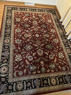 Karastan, Palazzo Verona Red/Black  Wool Area Rug