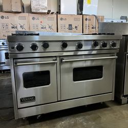 Viking 48”Wide All Gas Range Stove In Stainless Steel 