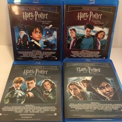 4 blue ray Harry Potter Disc, years (1,3,5&7) 