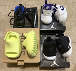 Nike Air Jordan Retro Adidas Yeezy Slides Toddler Sneakers Shoes 