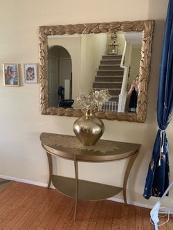 2 pc.  Mirror and hallway table.