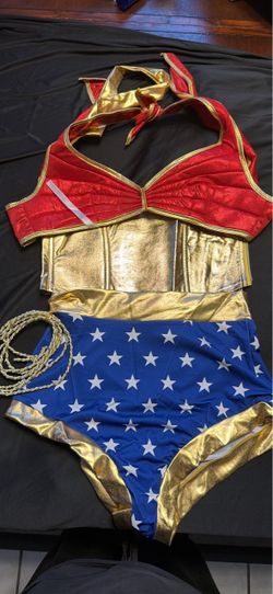 Wonder Woman Costume Set with Lasso