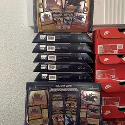 Disney Lorcana The First Chapter Gift Set(8 Boxes) And Starter Decks Mickey And Moana (2 Boxes)