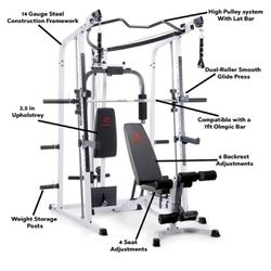 Pro Smith Cage Home Gym with Sets Of Weights 