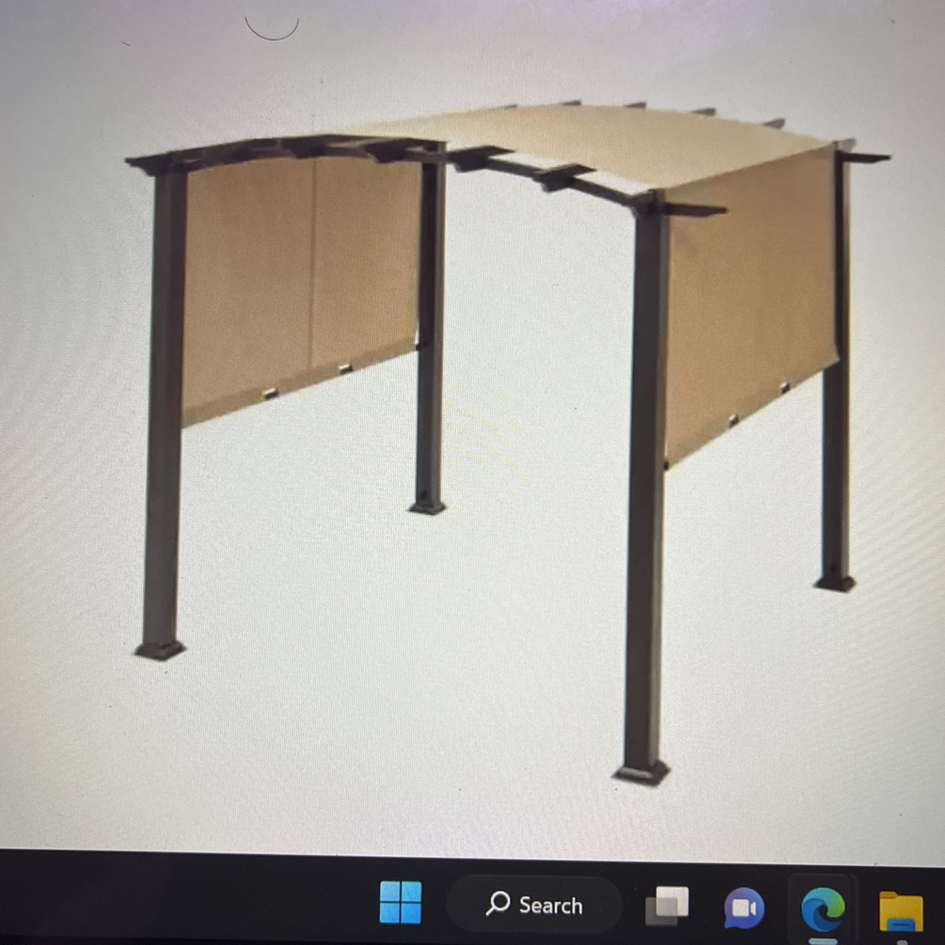 Hampton Bay 10 Ft X 10 Ft Arched Pergola