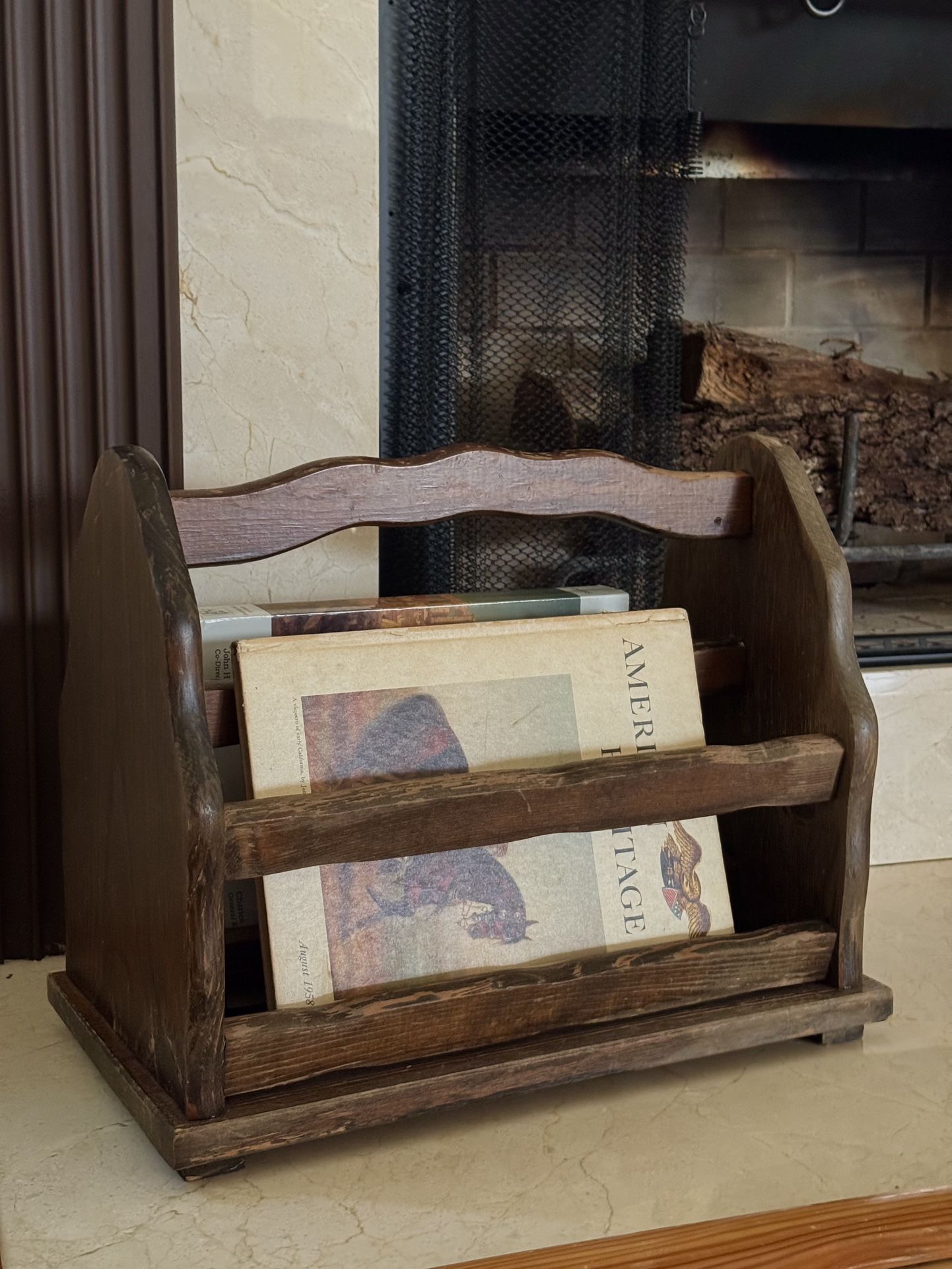 Oak Magazine Rack