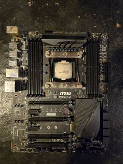 MSI x99s SLI plus motherboard /  Intel Core i7 5820k