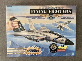 Hasbro 1989 Flying Fighters F-14 Tomcat Jolly Rogers Rare Grail Mint MIB