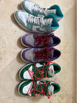 Nike Sneaker Bundle Size 10.5 – Jordan 1 + Dunk Lows (3 Pairs)