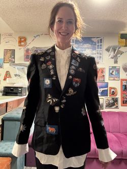 Alexander McQueen Embroidered Suit Set