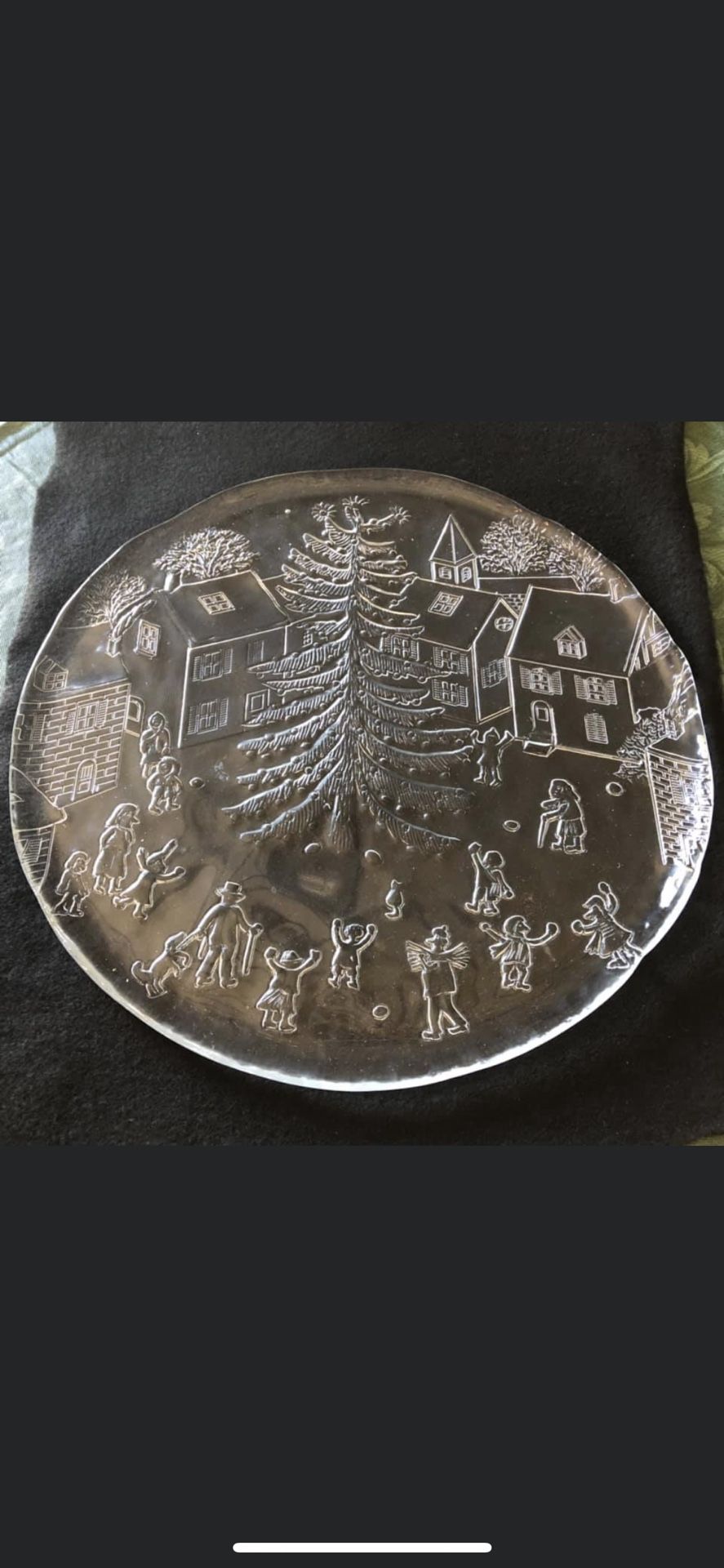Crystal Serving Platter made in Italy