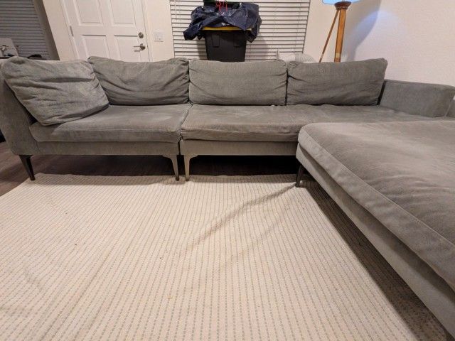 West Elm Andes Sofa With Chaise