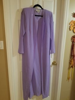 Ladies 2 PC. Dress.size 12.purple lavender. Sequence aplication.beautful for holidays and church