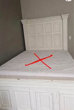 Bed headboard and foot board (mattress and base NOT included!)
